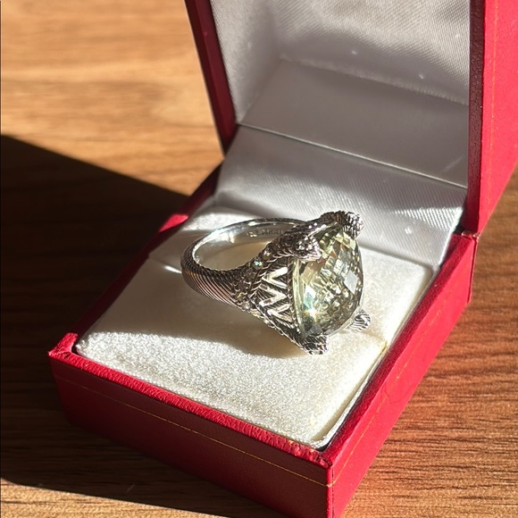Judith Ripka mint quarts cocktail ring - Picture 8 of 10